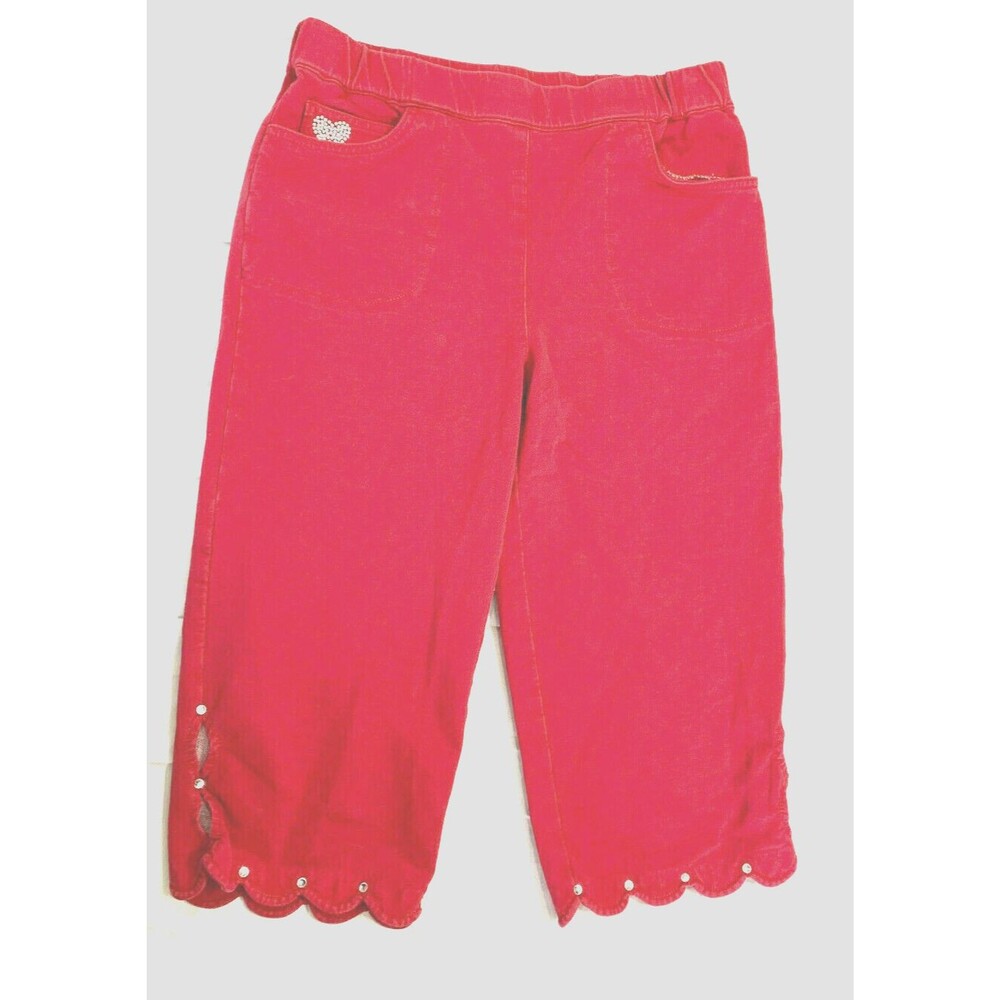 DREAM JEANNES BY QUACKER FACTORY WOMENS CAPRIS PANTS SIZE S